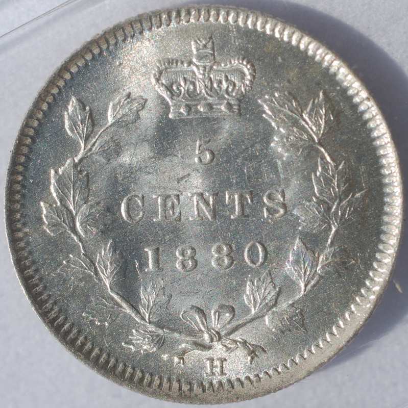 1880-5-Cent-Silvers..2-Very-Different-Varieties