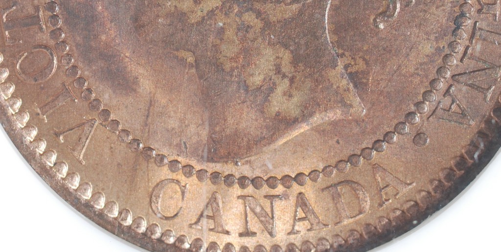 1859-Cent-With-A-Pefectly-Round-OBV-Die-Chip..