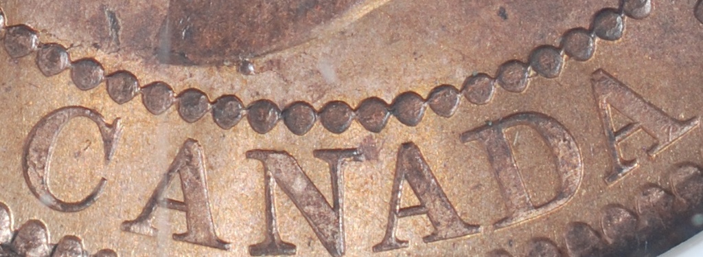 1859-Cent-With-A-Pefectly-Round-OBV-Die-Chip..