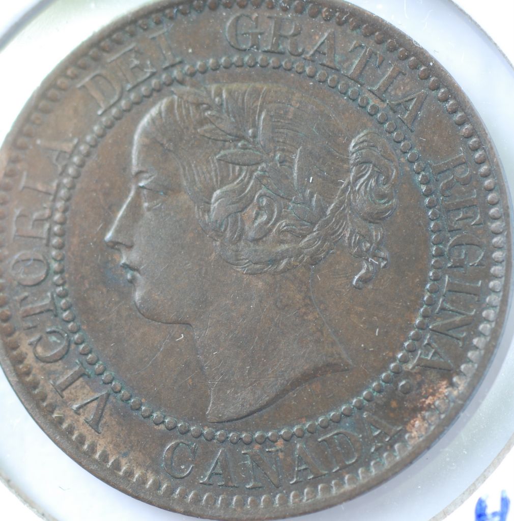 1859-Cent-With-A-Pefectly-Round-OBV-Die-Chip..
