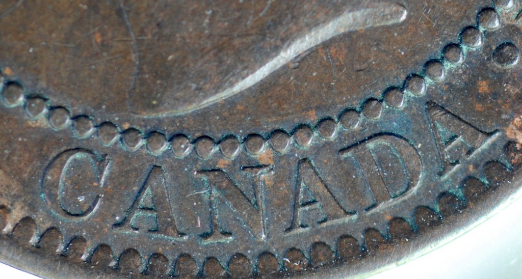 1859-Cent-With-A-Pefectly-Round-OBV-Die-Chip..