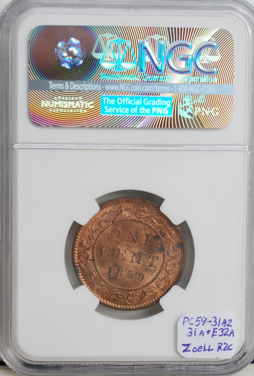 1859-Cent...with-A-Nice-Repunched-9....for-The-Aspiring-59-Ers..