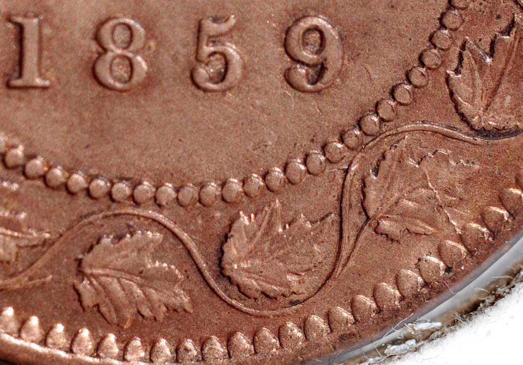 An-1859--Pc59-1A1..bridge-Die-Cent.+-Og3/Rd6-..both-With-The-Triple-