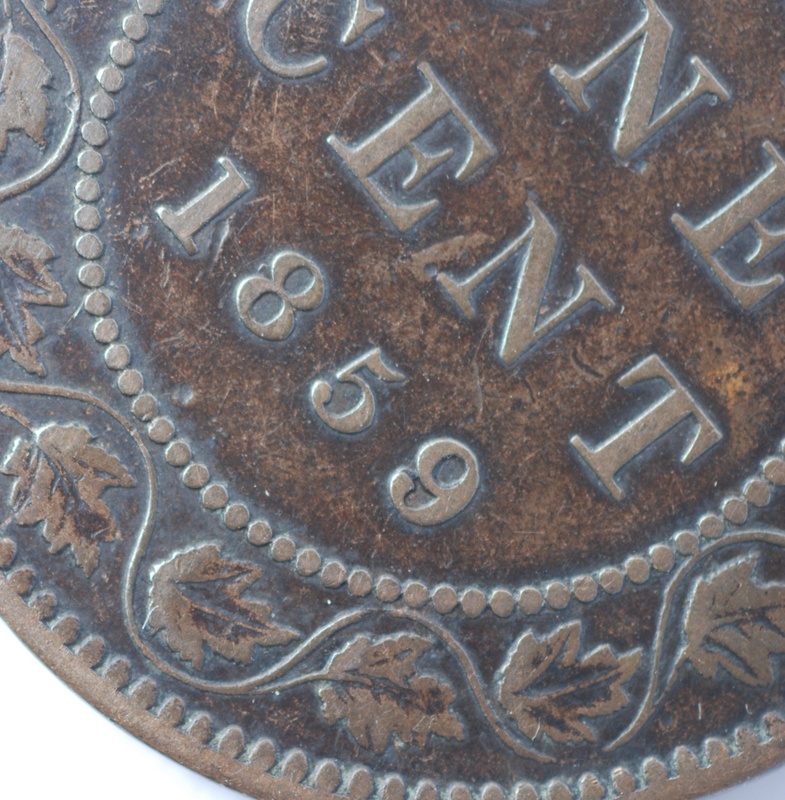 Mintage-Numbers-Of-1858,-1859-W9/8,-1859-Narrow-9