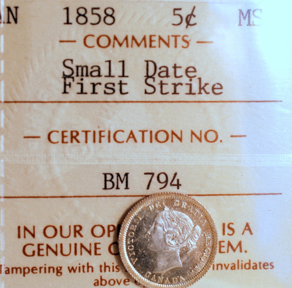 ICCS-'First-Strike'-On-1885-Canada-5-Cents