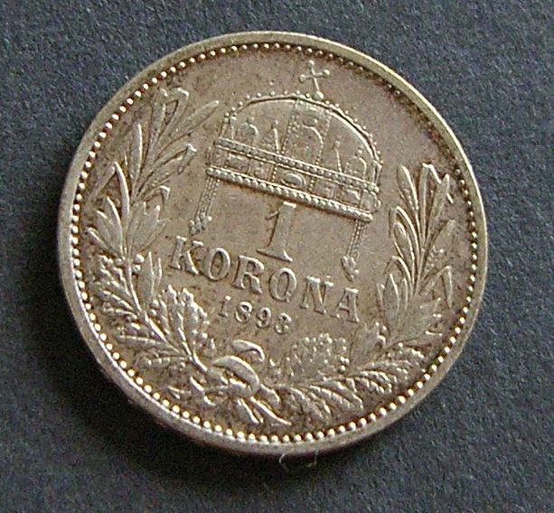 Hungary,-1-Korona,-1893