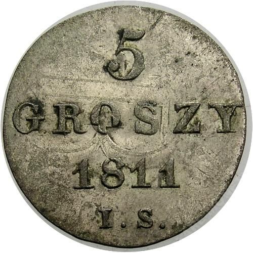 Poland-Duchy-Of-Warsaw-5-Groszy-1811---Overstruck-On-What?