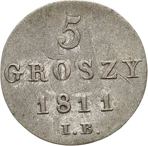 Poland-Duchy-Of-Warsaw-5-Groszy-1811---Overstruck-On-What?