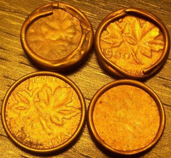 Canadian-Nickel-And-Quarter-With-Flanged-Rim.