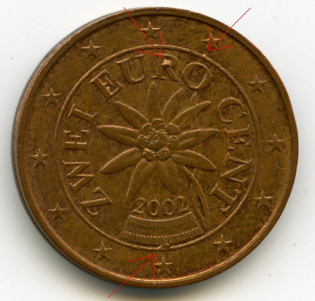 Some-Euro-Coin-Errors