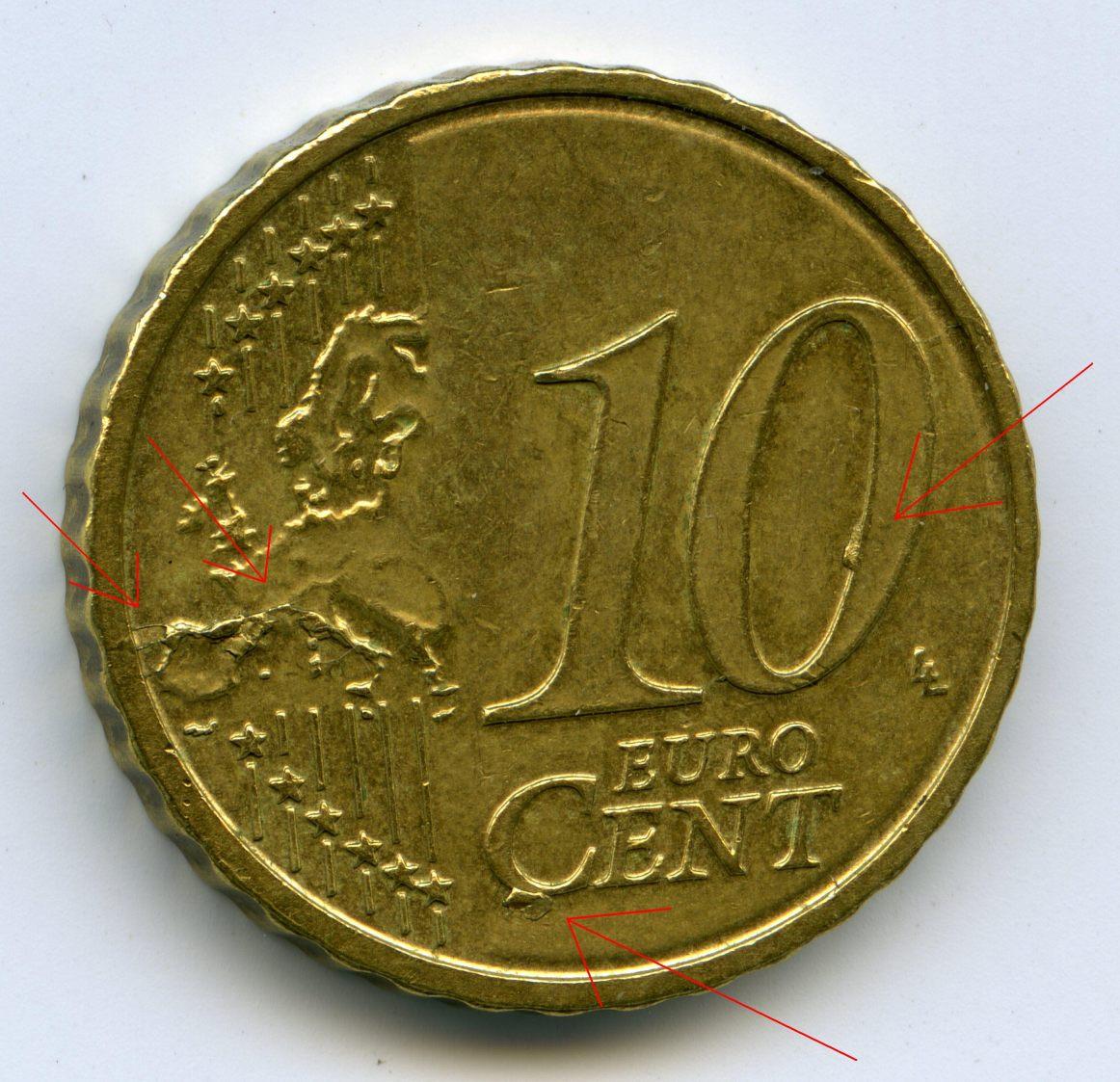 Some-Euro-Coin-Errors
