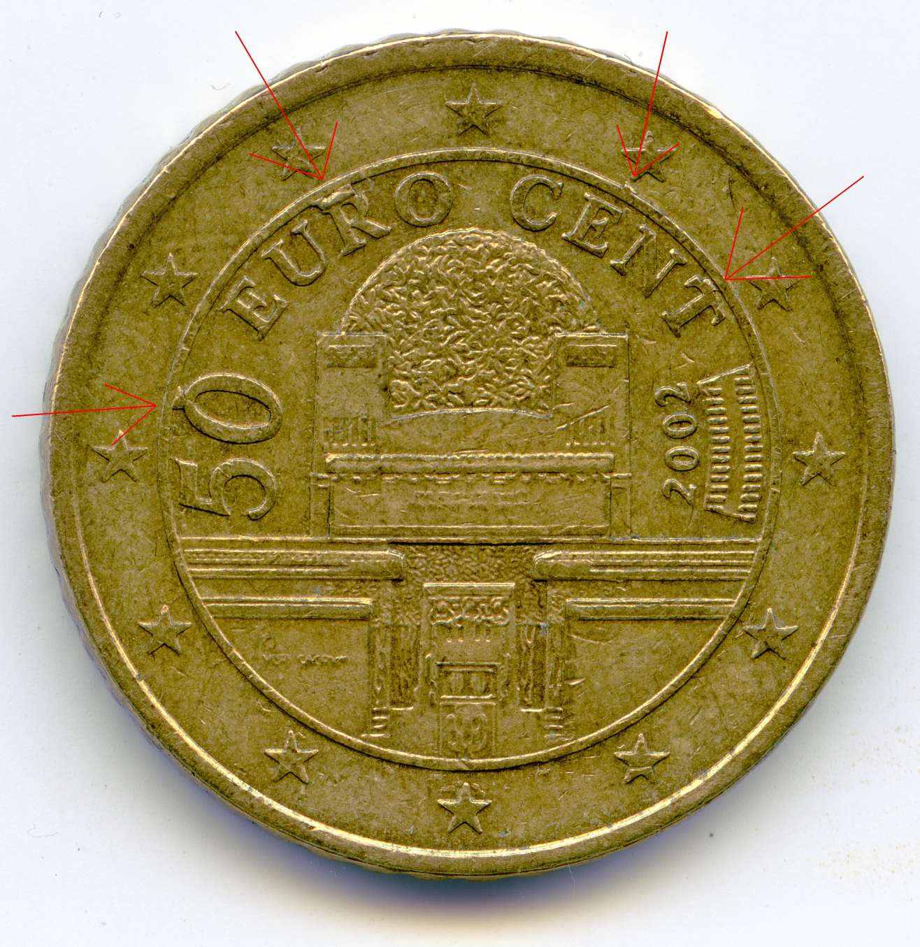 Some-Euro-Coin-Errors