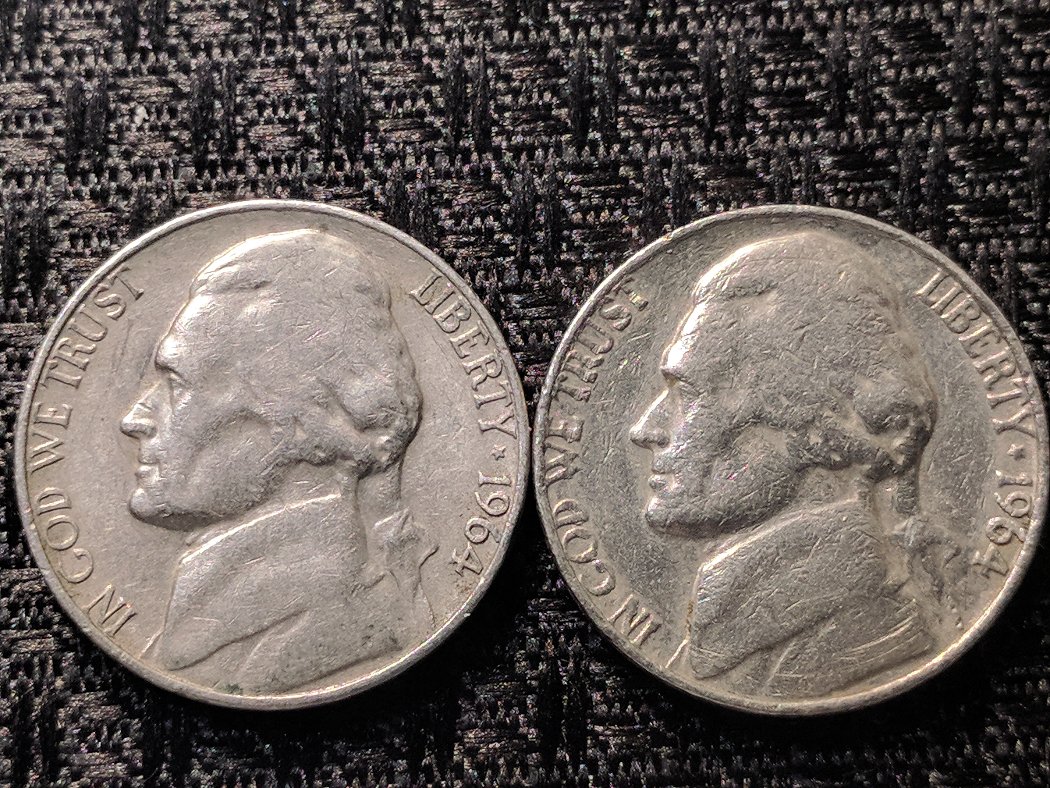 1964-Nickel-Errors-In-Both-Coins?
