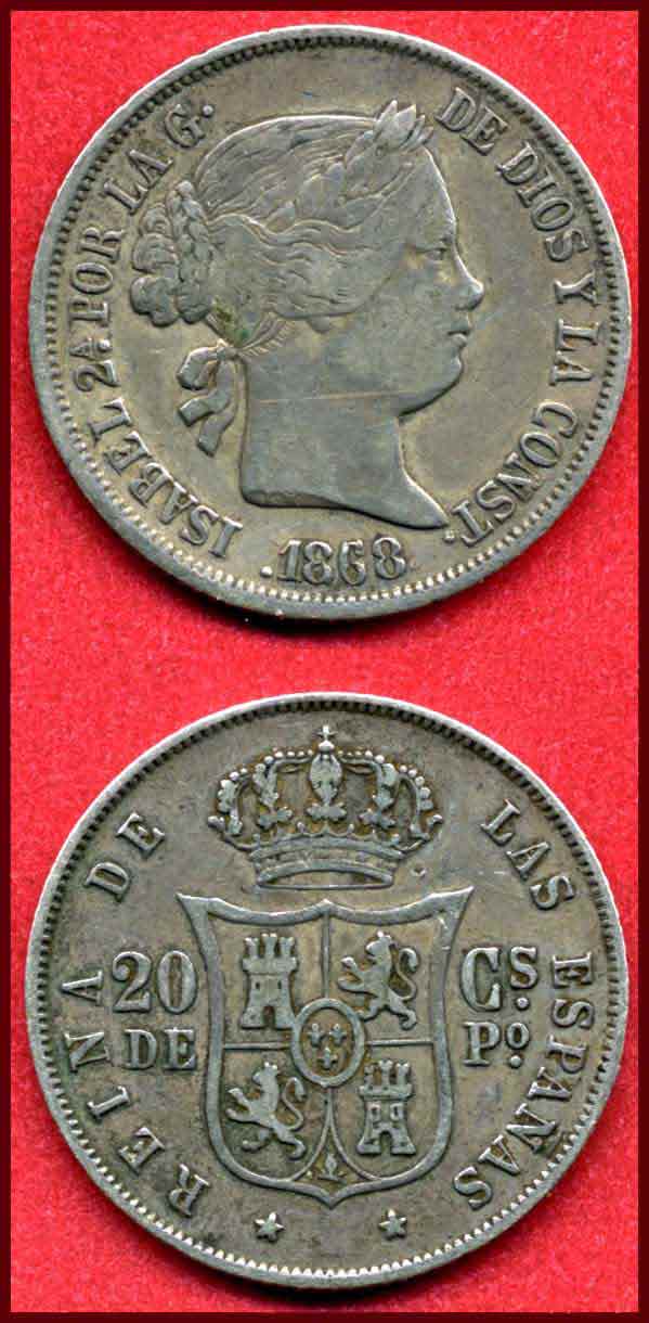 Seen-One-Of-These?-1868-RPD-20-Centimos-Philippines-