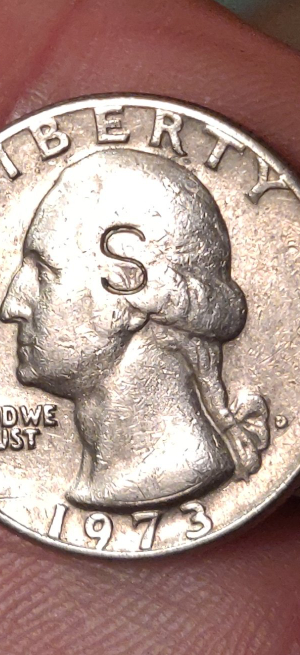 1973-Quarter-....-But-With-A-Big-S-On-Washington's-Head?