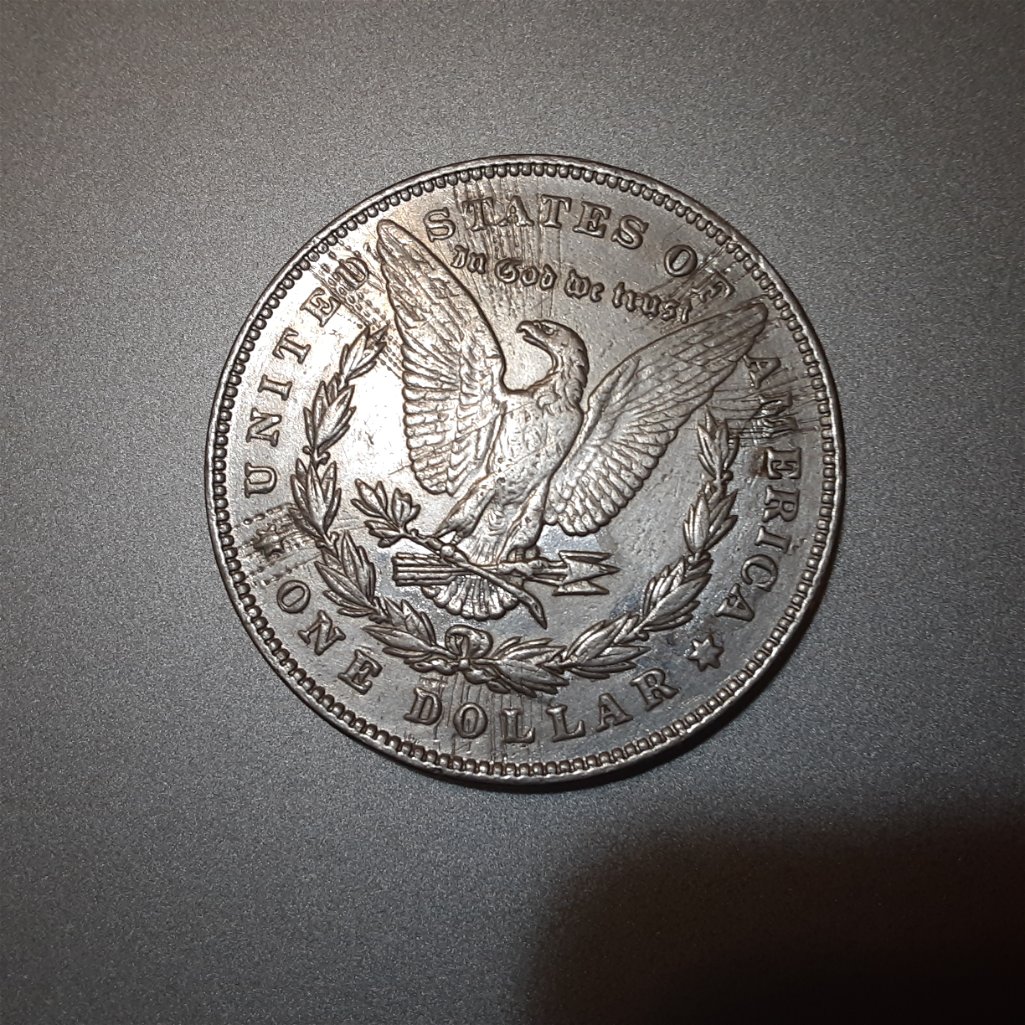 1878-P-Morgan-7-Tf-With-Some-Crazy-Lines-On-Back-Of-Coin?-Not-Scratched