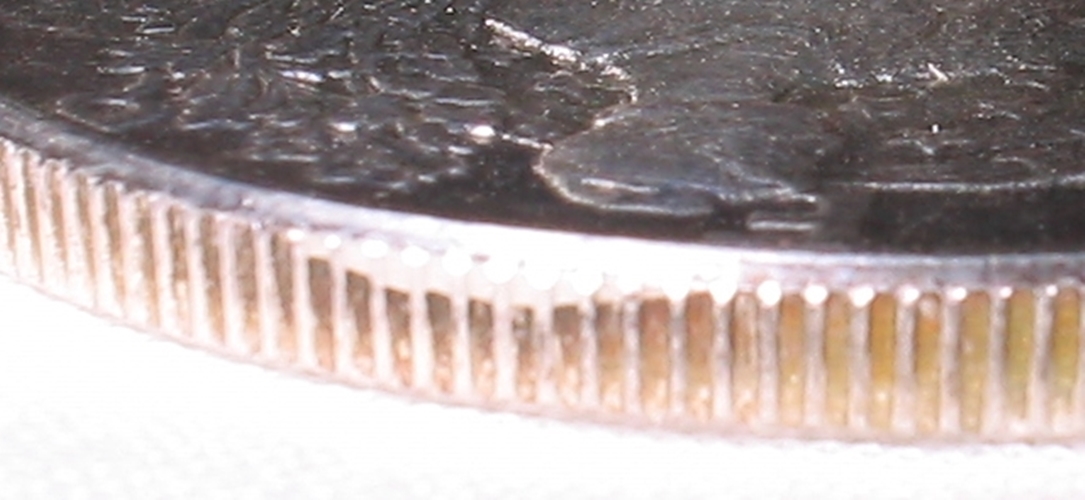 1987-Silver-Eagle,-Some-Reeding-Partially-Filled