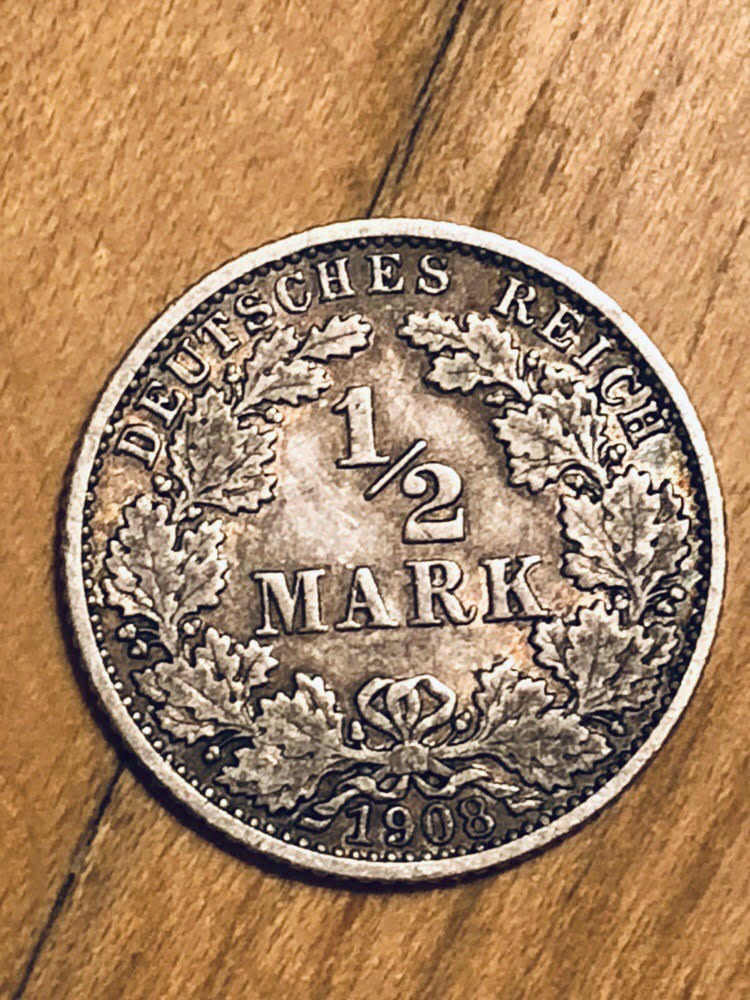 Germany---Empire-1/2-Mark-KM#-17---1908-G----To-Grade-Or-Not-To-Grade?