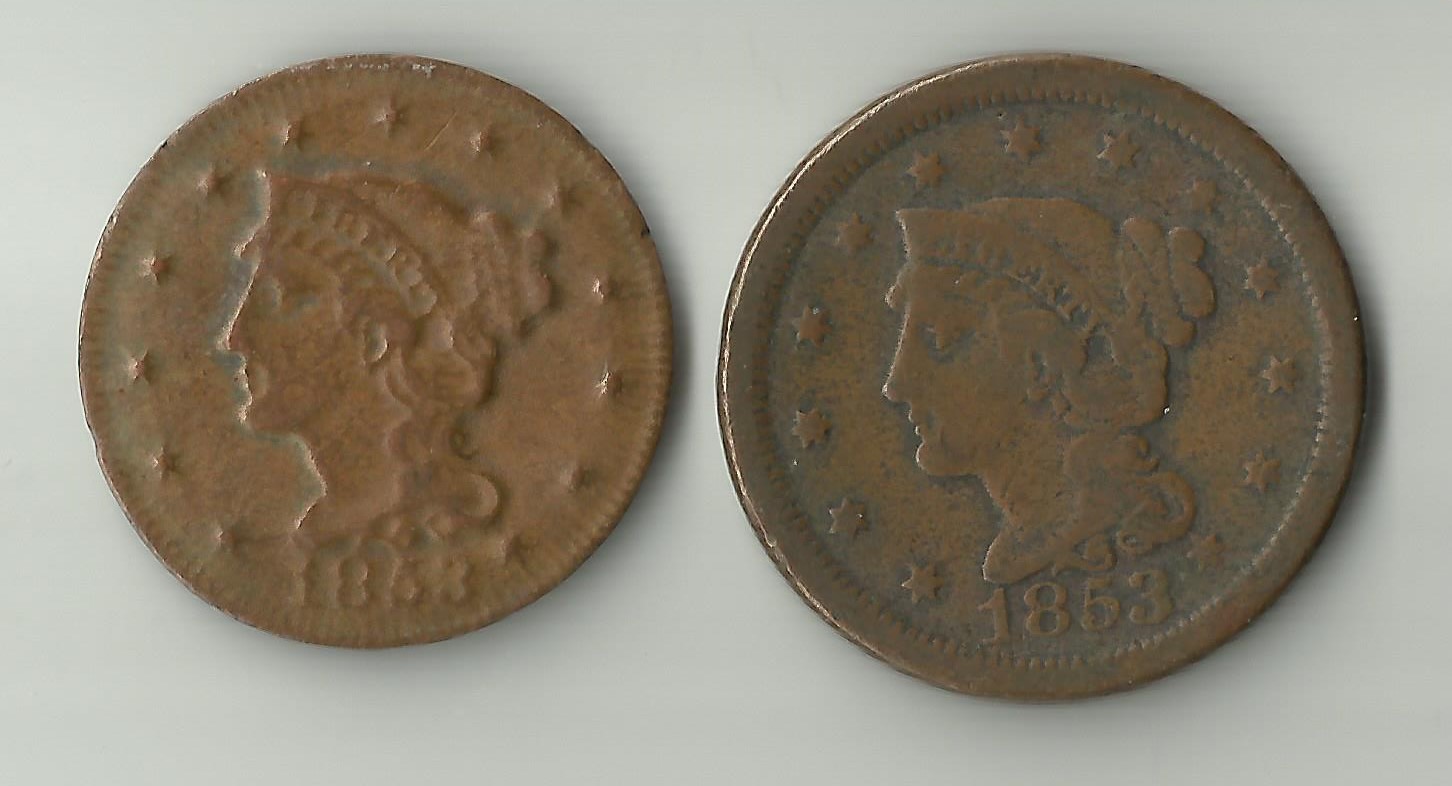 1853-One-Cent---Wrong-Or-Thin-Planchet?