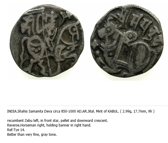 India-Shahis-Samamta-Deva-Circa-850-1000