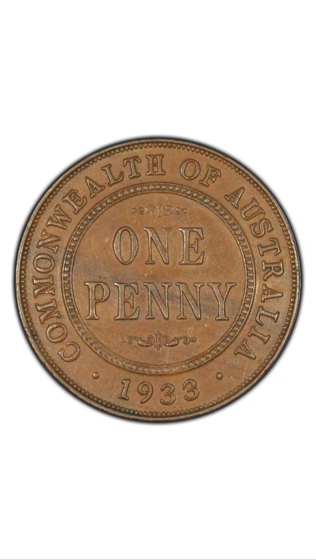 1933/2-Overdate-Penny