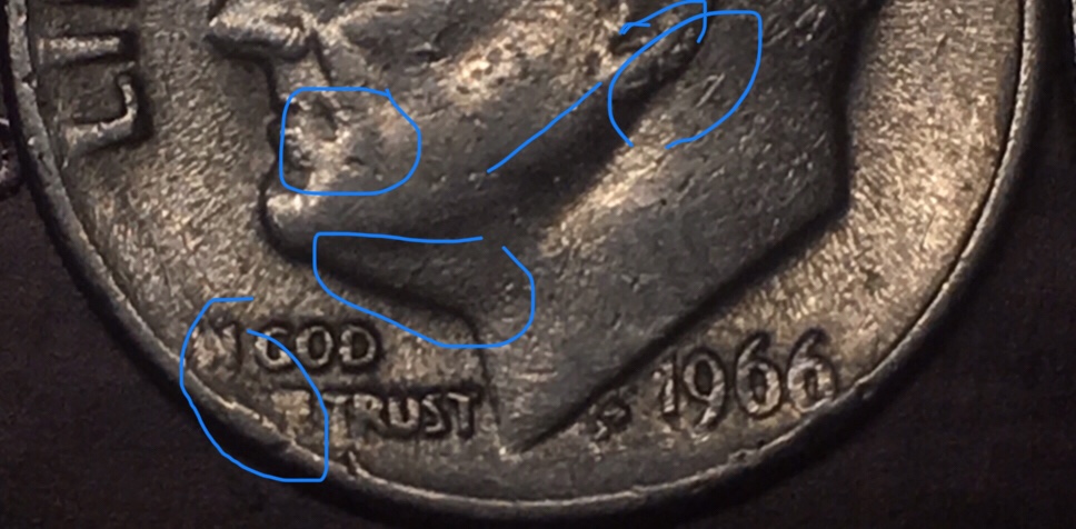 1966-Dime-With-A-Lot-Of-Numbers-&-Letters-On-His-Face-But-All-Over