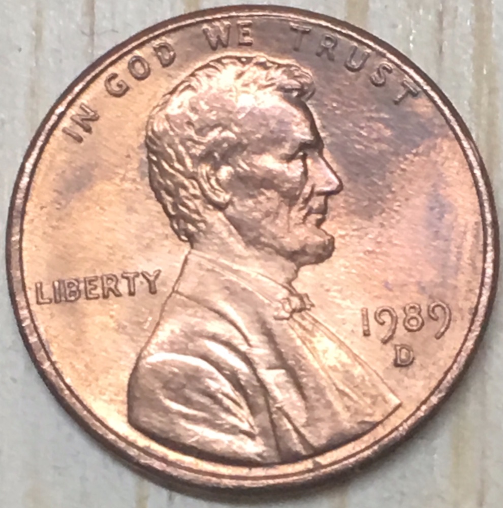1989-Lincoln-Cent---Is-This-Doubling-On-His-Ear-&-Face?--&-Also-On-The-Reve
