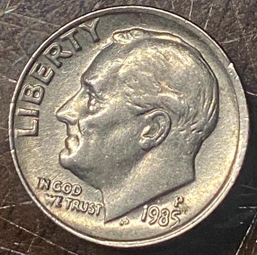 1985-P-Dime-What-Are-These-Lines-On-The-Obverse?