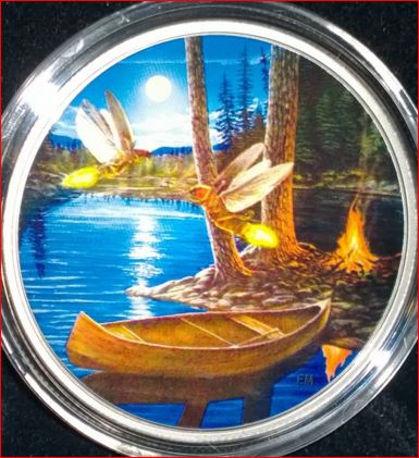 2015-$30-2-Oz.-Fine-Silver-Coin---Moonlight-Fireflies-Glow-