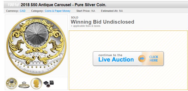 2018-Antique-Carousel,-Release-On-May-16th,-6-Oz,-$749.95,-Mintage-1000-Pcs