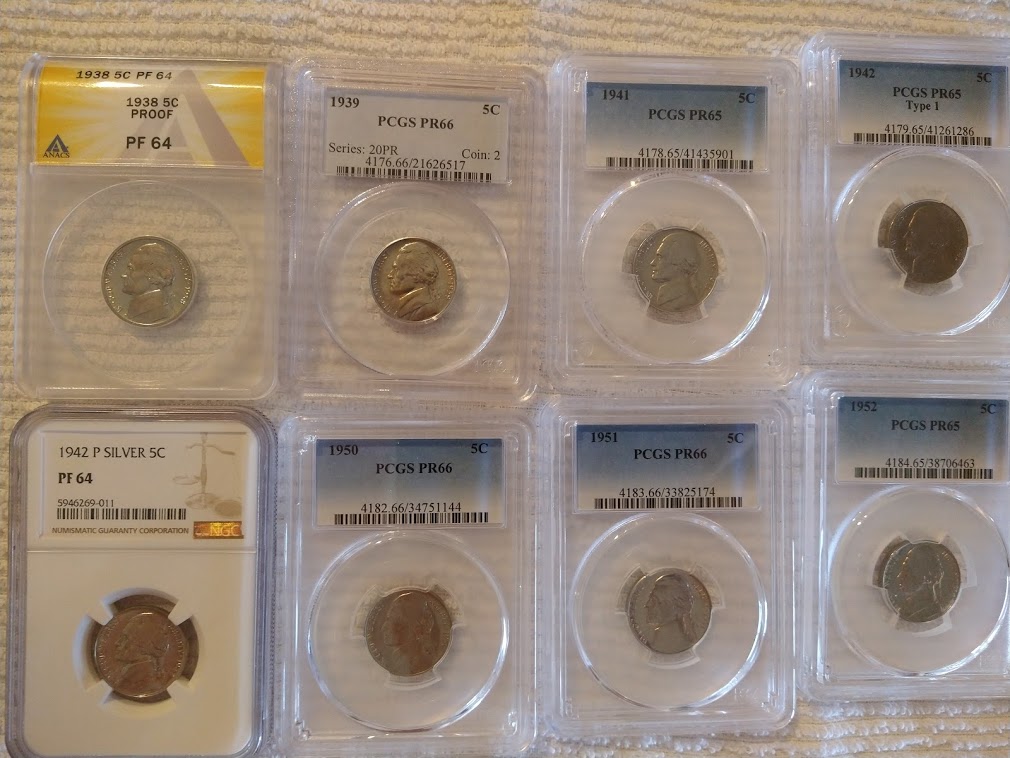 Dearborn's-Completed-Jefferson-Nickel-Dansco-Album-With-All-Proofs-Included