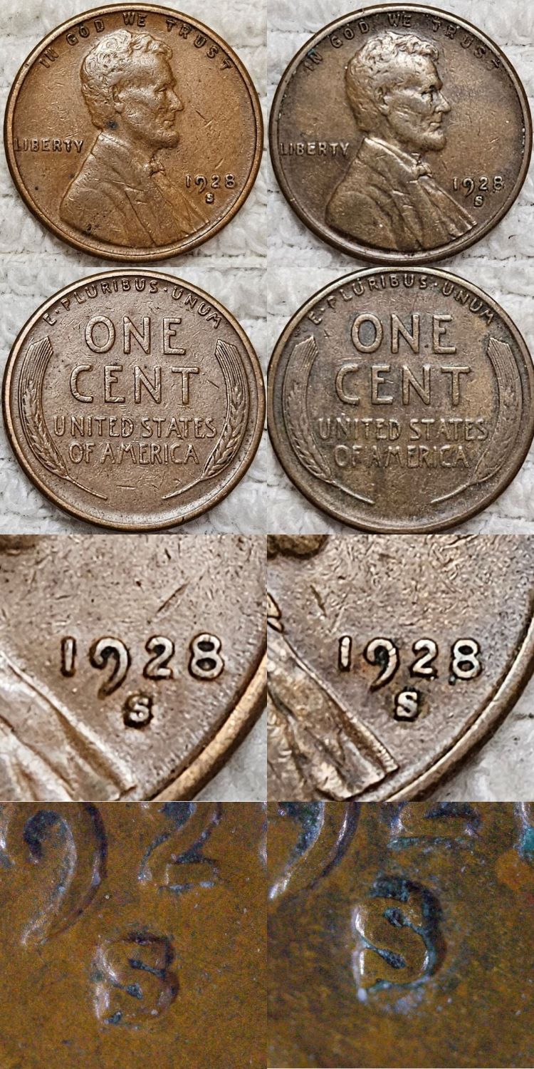 1928-S-Large-And-Small-'S'-Lincoln-Cent