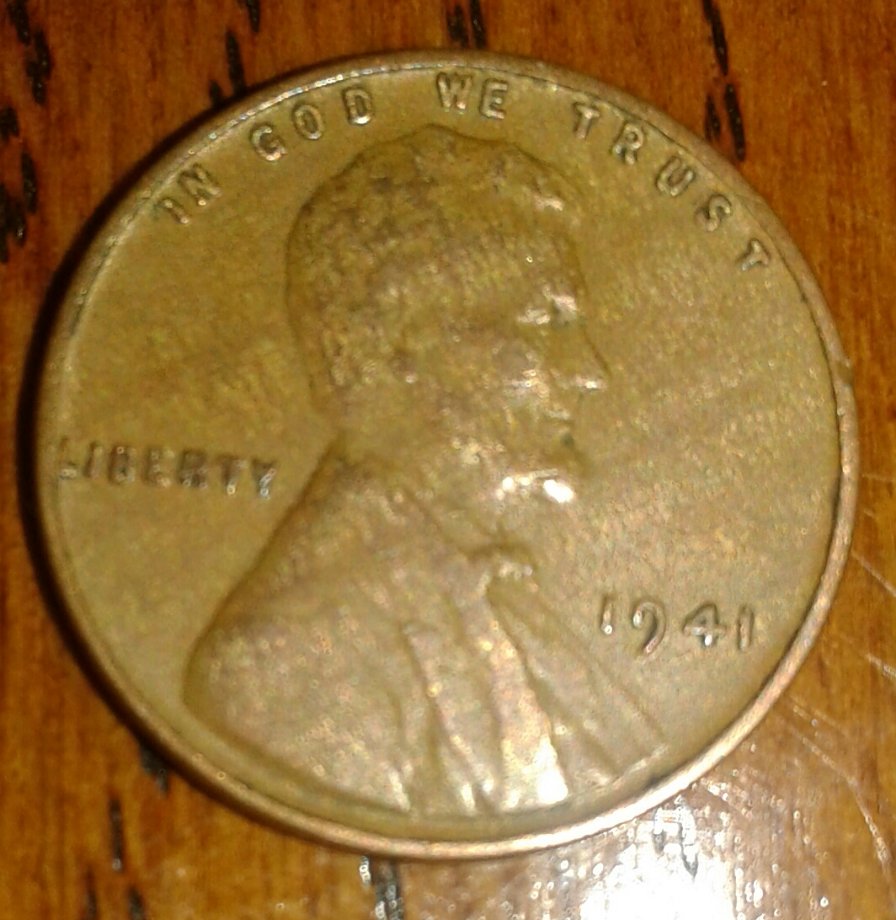 1941-Lincoln-Cent-Obverse-Struck-Through-Cloth?
