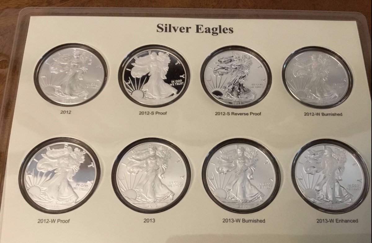 American-Silver-Eagles-Set---CAPS-Album---Photos