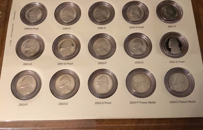Jefferson-Nickel-Set-CAPS-V/S-Dansco---Photos