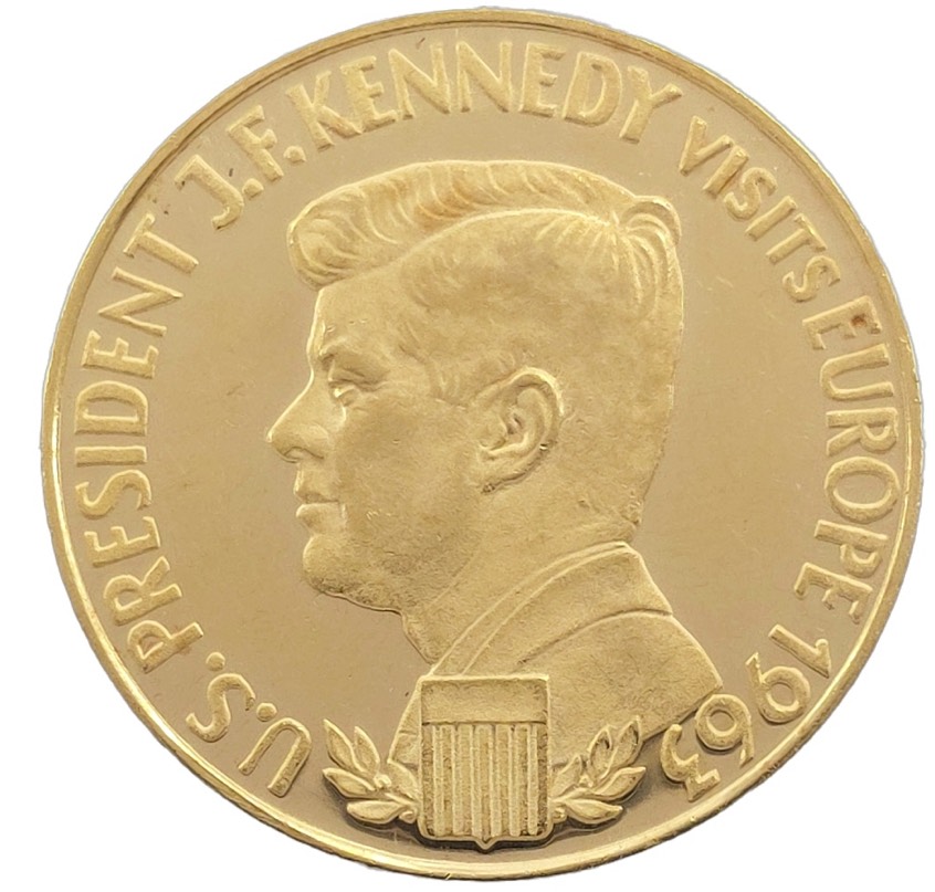 2-1/2-Ducat-1963-Germany-Federal-Republic-Kennedy-Gold-Medal---False?
