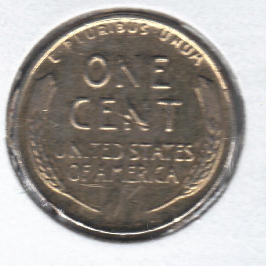 Unique-1958-D-Wheat-Penny:--Plated-And-Etched?
