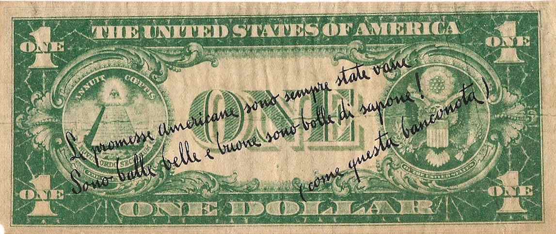 Nazi-Parody-Of-Dollar-Bill-From-WWII-For-Italy.-Rare?-Value?