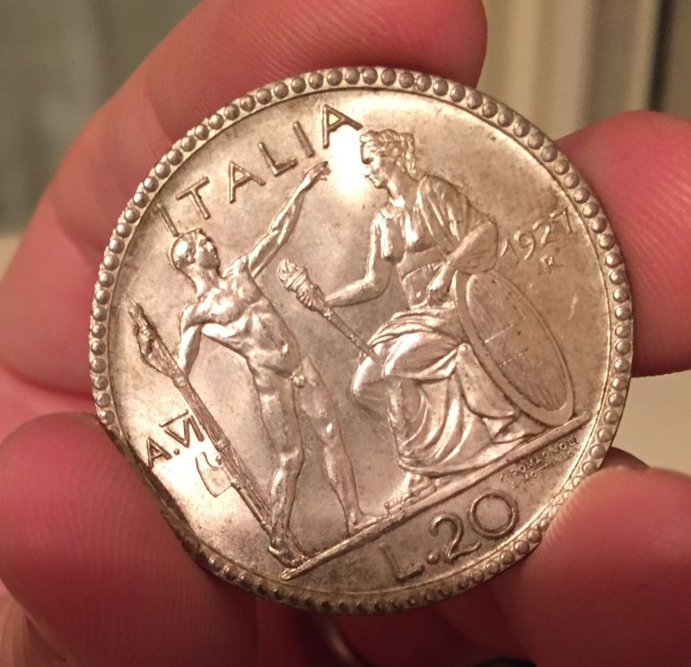 1927-Italy-20-Lire.--Your-Opinion