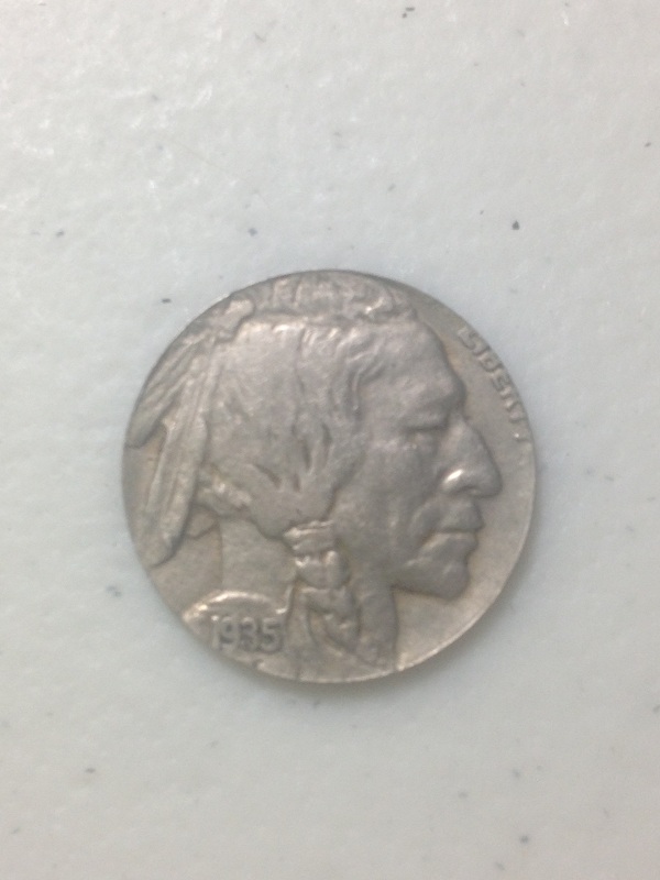 1935-Buffalo-Nickel-/-Wheat-Penny-Backing-Error