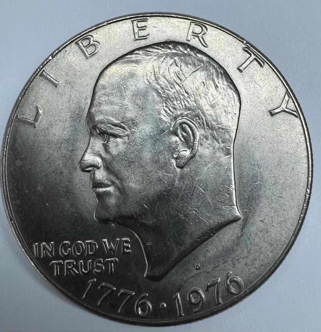 1976-D-Ike-Dollar-Squiggly-Crack-Bell?-Rare-?