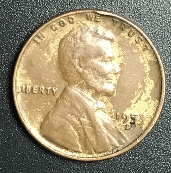 1953-D-Cent-Odd-Color-And-3.30-Grams