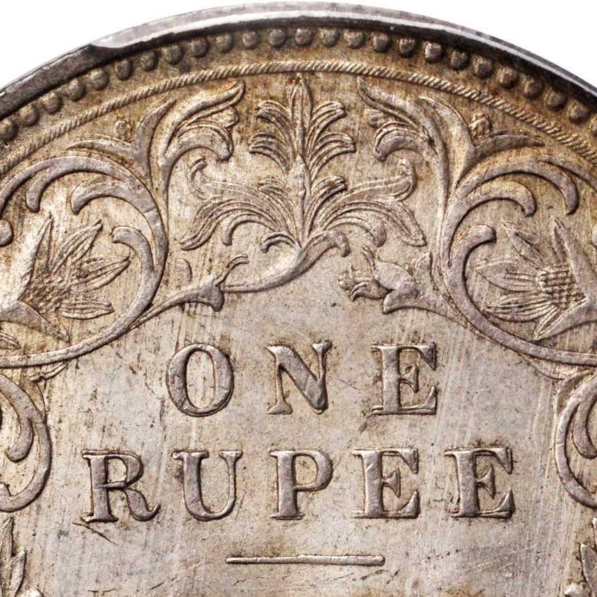 1862-C-Rupee---British-India---Double-Die-Reverse-Or-Machine-Doubling?