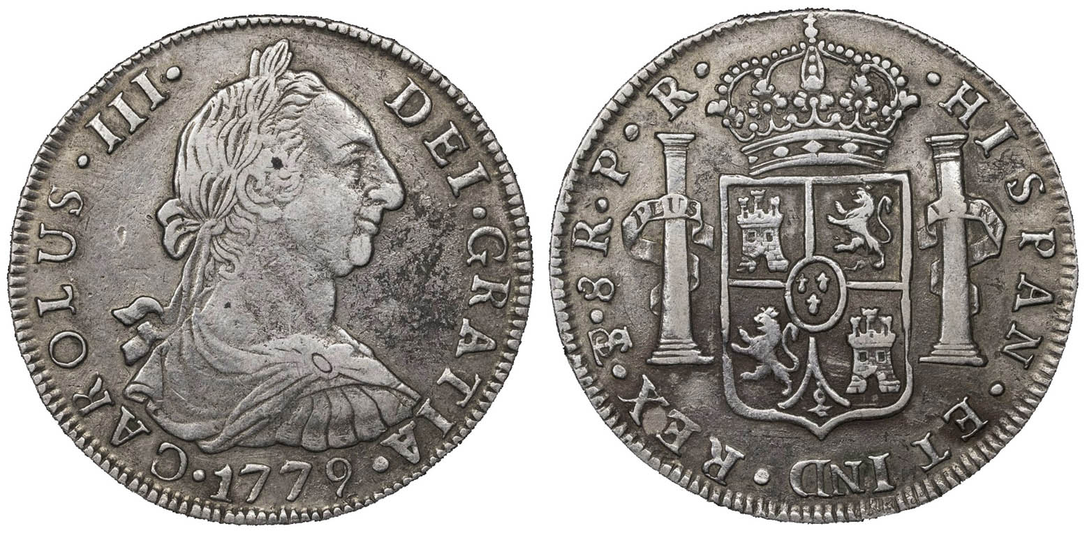 8-Reales-1779-Charles-III-Potosi-Mint