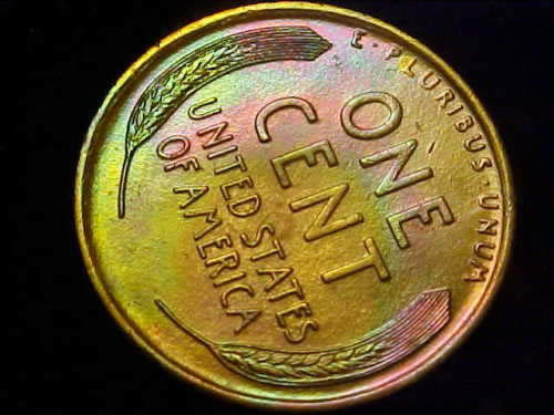 1910-Lincoln-Penny-Amazing-Rainbow-Toner-With-Cartwheel-Effect-Strong