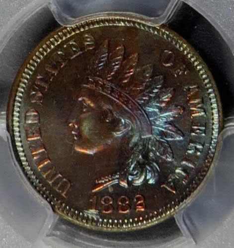 1882-IHP-Indian-Cent-Proof-With-A-Lil-Shimmy-Shimmer-And-1884-Proof-Obverse