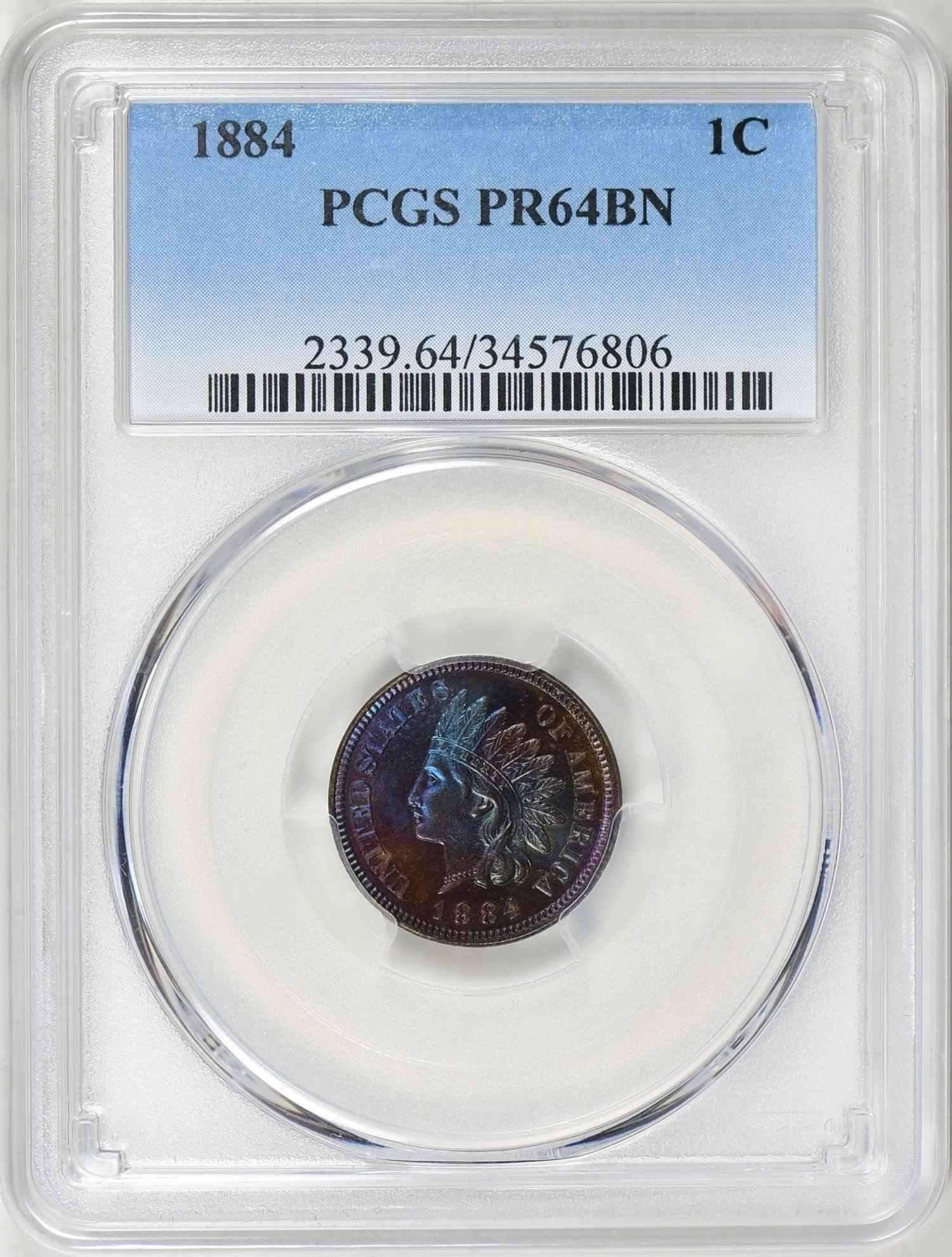 1882-IHP-Indian-Cent-Proof-With-A-Lil-Shimmy-Shimmer-And-1884-Proof-Obverse