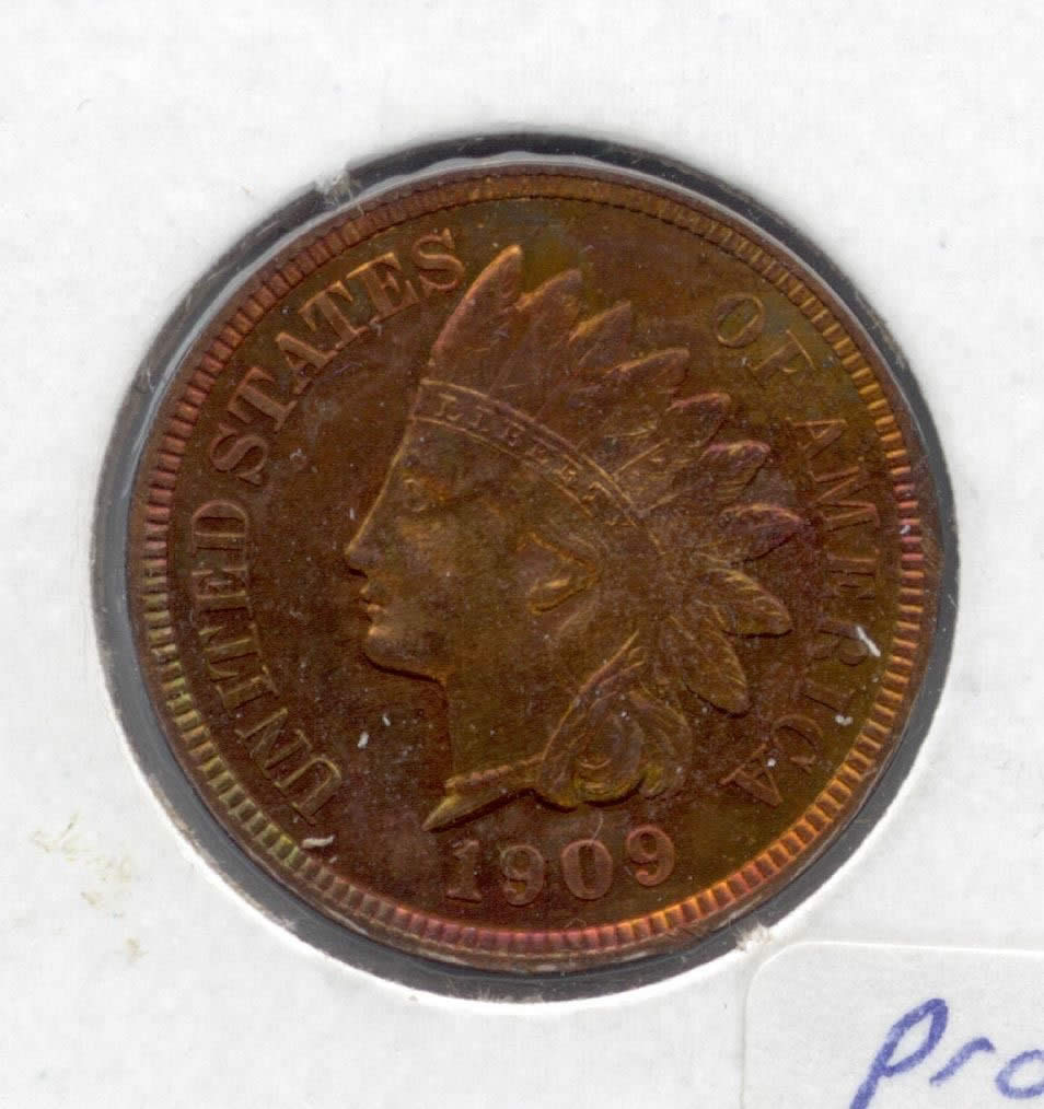 1909-Proof-Indian-Cent-Raw-Ungraded