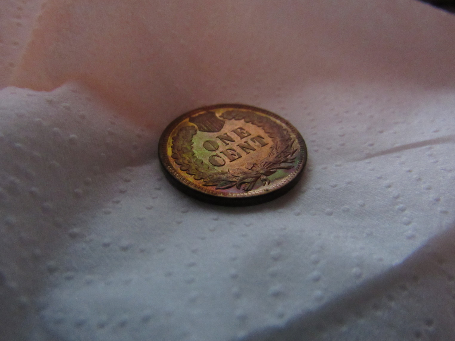 1883-Indian-Cent-Proof-Raw-Colorful-Reverse-Some-Color-Obverse