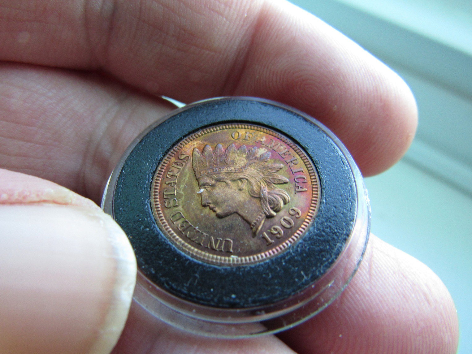 1909-Indian-Cent-Proof-Raw-Colorful
